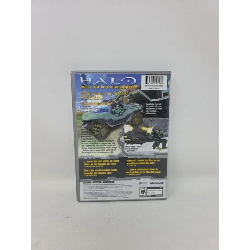 Halo: Combat Evolved Best of Platinum Hits (Microsoft Xbox 2001) CIB W/Manual